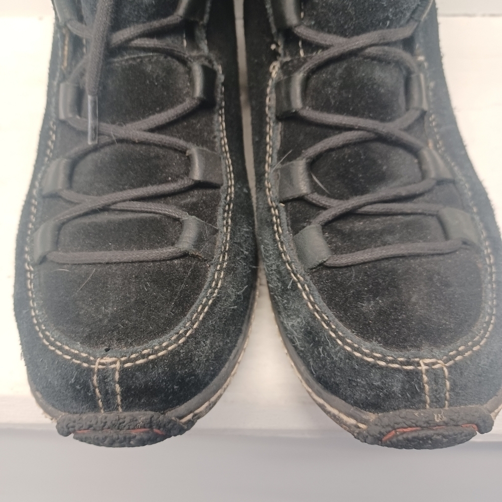 TIMBERLAND Reykir Ghillie Black Suede Winter Boots Lace-Up Size 6M - Picture 4 of 8